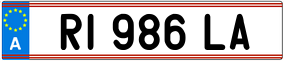 Trailer License Plate
